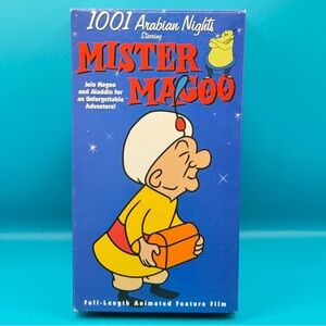 Vintage Mister Magoo 1001 Arabian Nights VHS 1985 Magic Window Tested Sleeve
